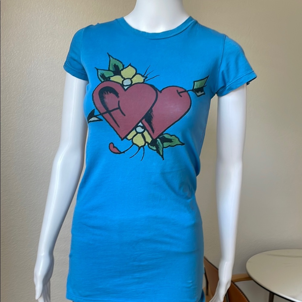 Blue Heart Graphic Tee
